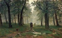 Shishkin Ivan Ivanovich Rain In The Oak Forest canvas print