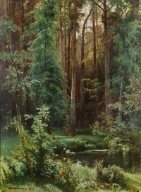 Shishkin Ivan Ivanovich Woodland canvas print