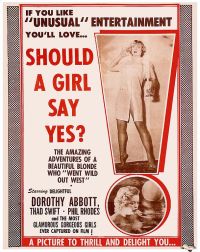 Una ragazza dovrebbe dire di sì 1948 poster del film