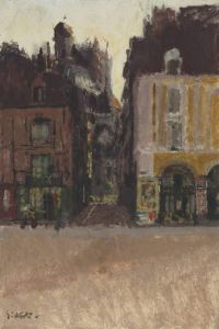 Sickert Walter Richard La Rue Notre Dame And The Quai Duquesne Dieppe Ca. 1899 1901