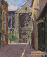 Sickert Walter Richard La Rue Pecquet Dieppe Ca. 1908 09 canvas print