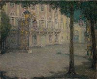 Sidaner Henri Le La Place De La Carriere Au Clair De Lune Nancy 1927 canvas print