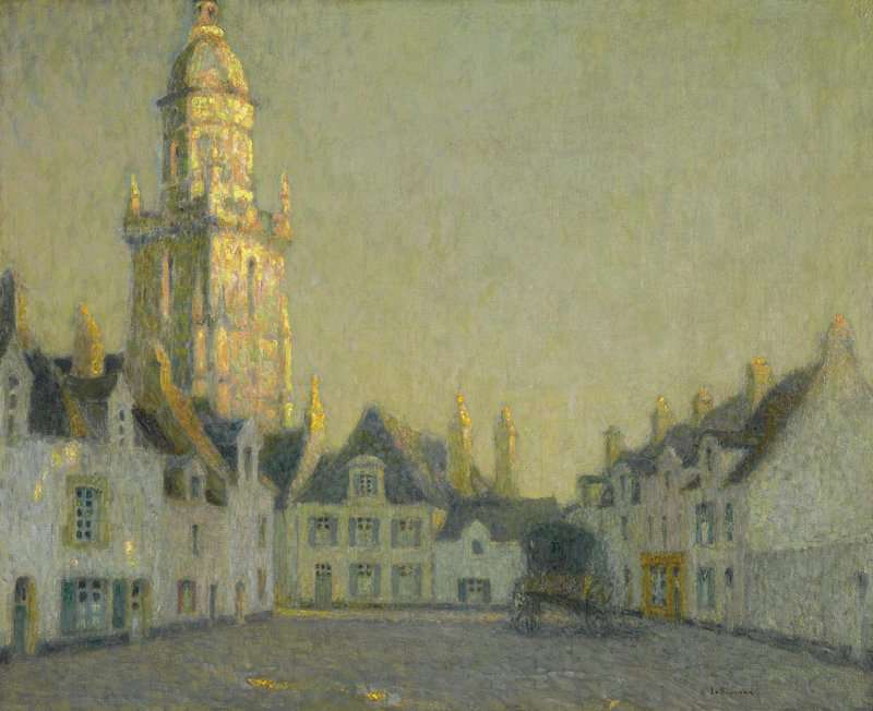 Sidaner Henri Le La Place Le Croisic 1924 canvas print