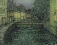 Sidaner Henri Le Le Canal Au Crepuscule 1912 Leinwanddruck