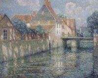 Sidaner Henri Le Le Canal Au Printemps 1912
