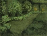 Sidaner Henri Le Le Jardin Blanc Au Clair De Lune Godefroy Ca. 1925 30 Leinwanddruck