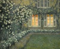Sidaner Henri Le Le Jardin Blanc Au Crepuscule 1924 canvas print
