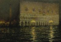 Sidaner Henri Le Le Palais Ducal 1906 Leinwanddruck