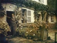 Sidaner Henri Le Le Sidaner in seinem Garten bei Gerberoy Leinwanddruck