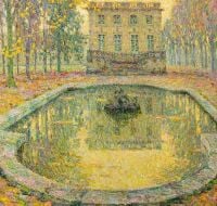Sidaner Henri Le Trianon Sous Bois 1918 Leinwanddruck