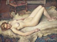 Sieffert Paul A Sleeping Nude canvas print