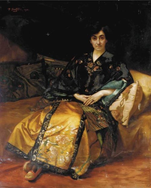 Sieffert Paul Portrait Of A Lady In Oriental Clothing 1910 canvas print