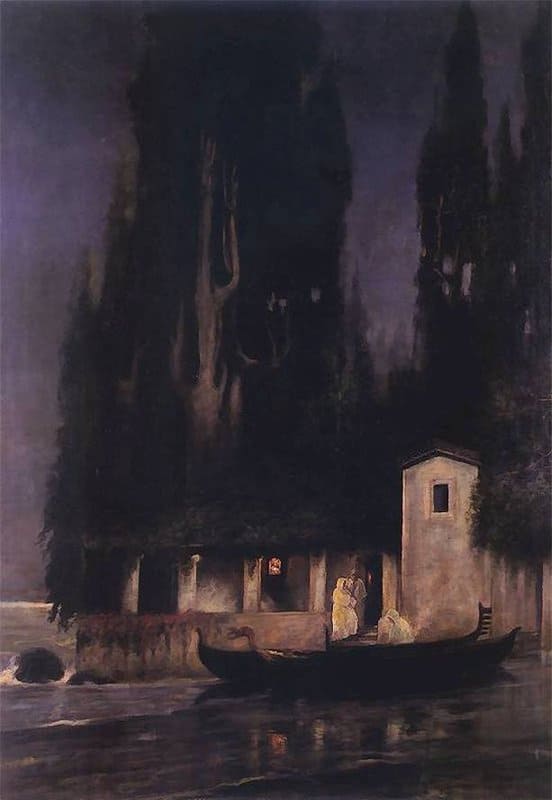 Siemiradzki Henryk Hektor Departure From The Island At Night 1890 canvas print