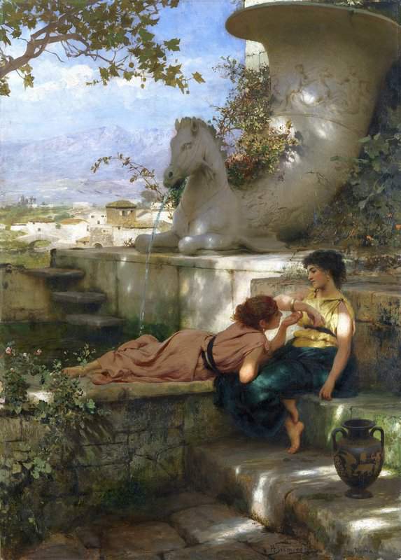 Siemiradzki Henryk Hektor The New Bracelet Ca. 1883 canvas print