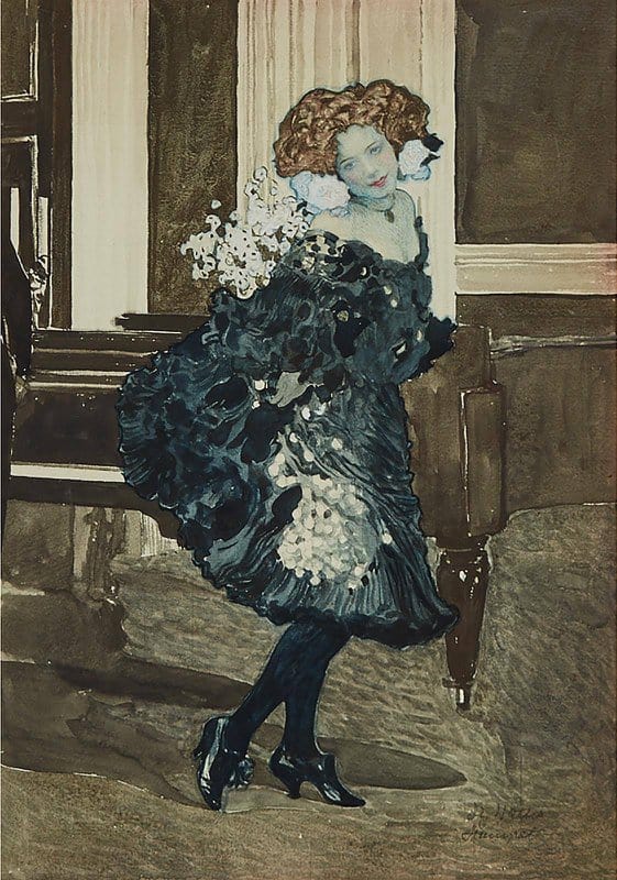 Sigmund Walter Hampel Dancing Girl canvas print