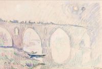 Signac Paul Montauban الجسر القديم كاليفورنيا 1922