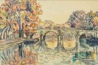Signac Paul Paris. Le Pont Marie 1927 canvas print