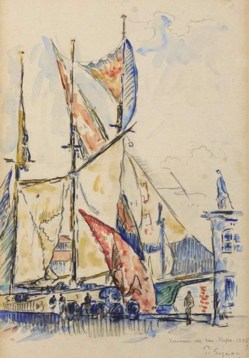 Signac Paul Saint Tropez 1905 canvas print