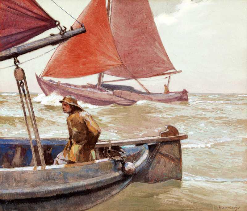 Sijs Maurice Storm At Sea canvas print