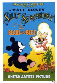 Silly Symphony Bears And Bees 1932 Movie Poster canvas print