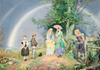 Simmons John Under The Rainbow 1870 canvas print