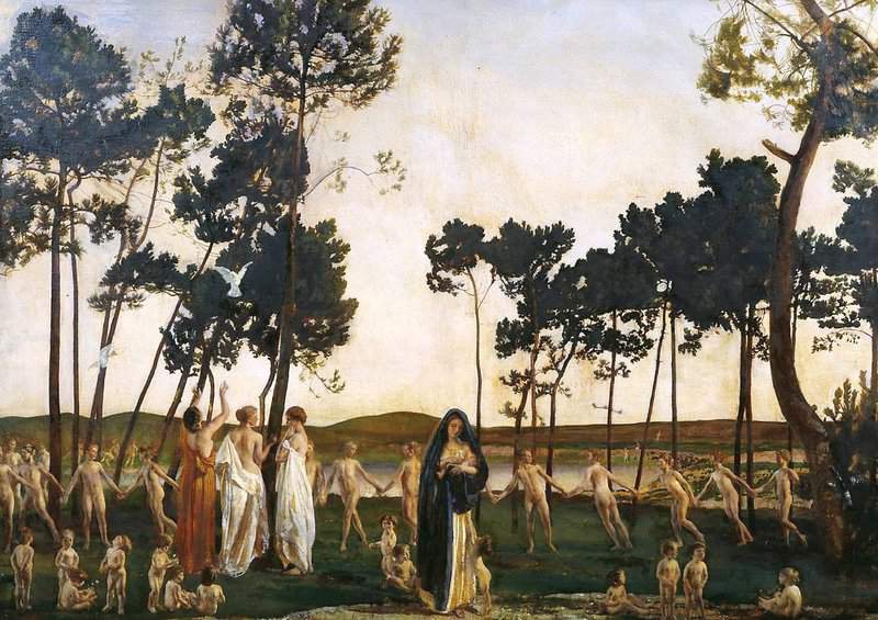 Sims Charles The Wood Beyond The World 1913 canvas print