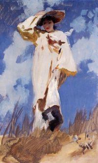 Singer Sargent John A Gust Of Wind 1886 87 canvas print