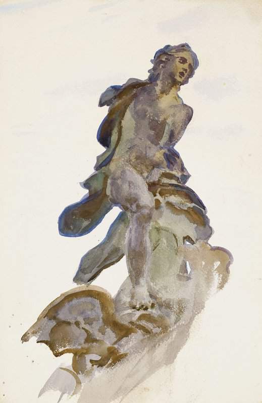 Singer Sargent John A Statue In Rome Ca. 1906 07 canvas print
