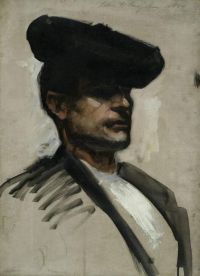 Singer Sargent John Head Of A Spanish Musician Ca. 1880 82 canvas print