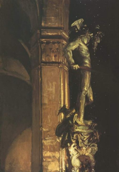 Singer Sargent John Perseus At Night canvas print