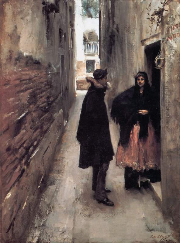 Singer Sargent John Street In Venice 1880 82 canvas print