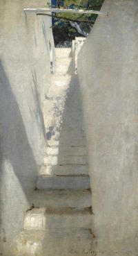 Singer Sargent John Study Of A Staircase Capri canvas print