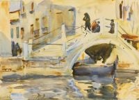 Singer Sargent John Venice. Bridge With Figures Ca. 1902 04 canvas print