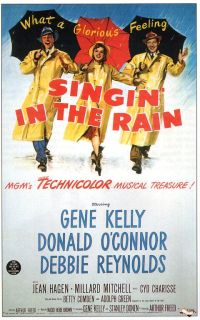 Singin In The Rain 1952 영화 포스터 캔버스 프린트