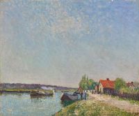 Sisley Alfred Canal Du Loing Saint Mammes 1885 Leinwanddruck
