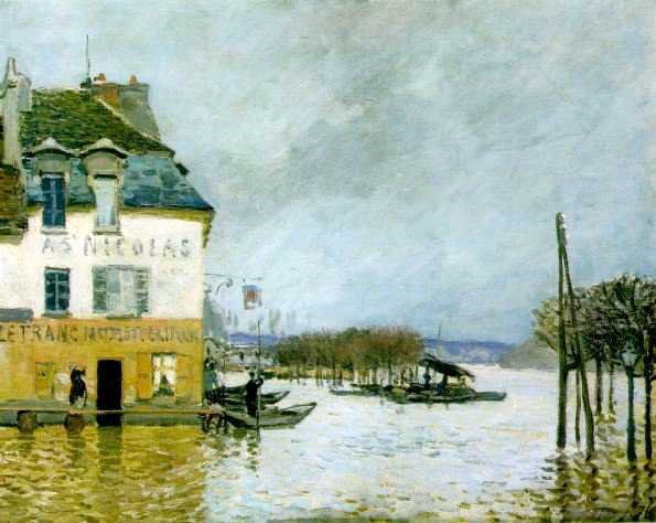 Sisley Alfred Innondations A Port Marly canvas print