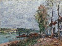 Sisley Alfred Jour De Brouillard Sur La Seine Saint Mammes Ca. 1880