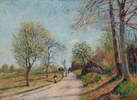 Sisley Alfred La Route De Veneux 1887 Leinwanddruck