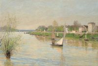 Sisley Alfred La Seine A Argenteuil 1872 canvas print