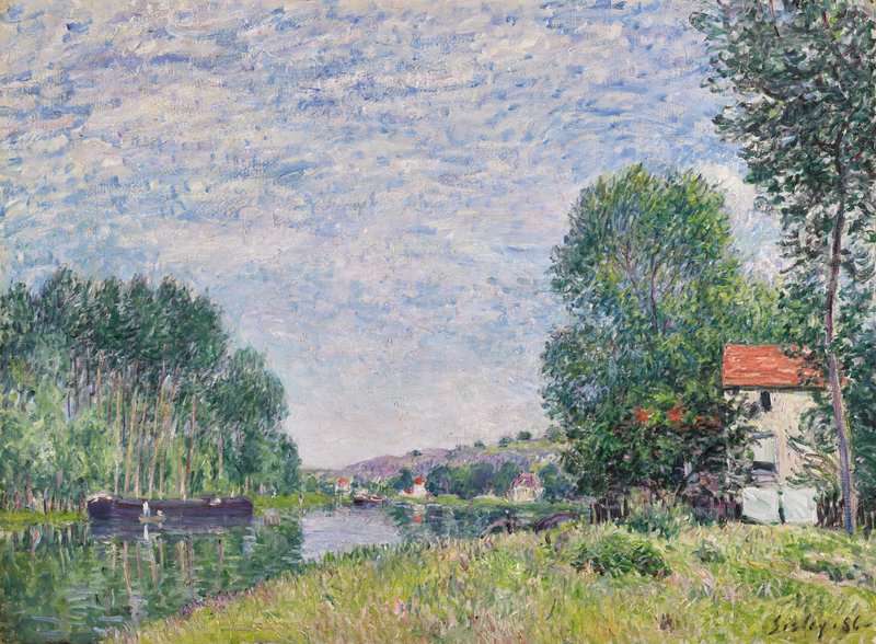 Sisley Alfred Les Bords Du Loing A Moret 1886 canvas print