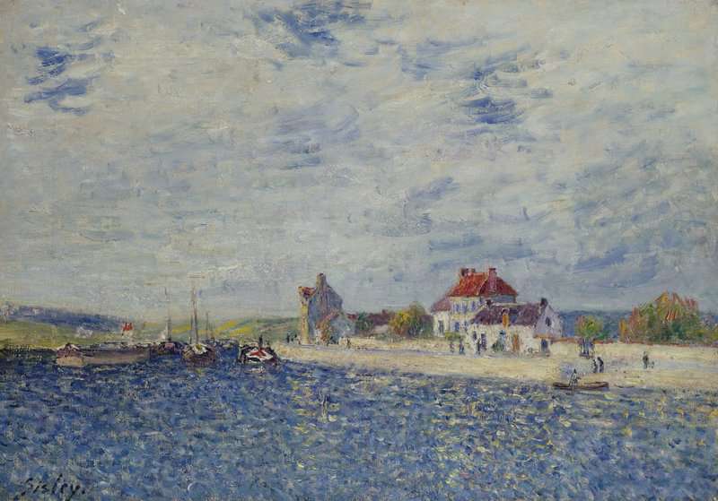 Sisley Alfred Les Bords Du Loing A Saint Mammes 1884 canvas print
