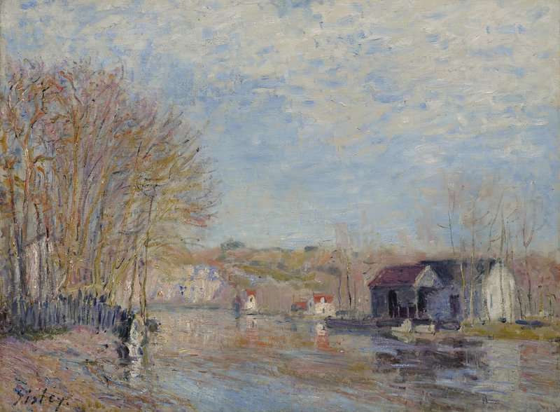 Sisley Alfred Les Hautes Eaux A Moret Sur Loing 1879 canvas print
