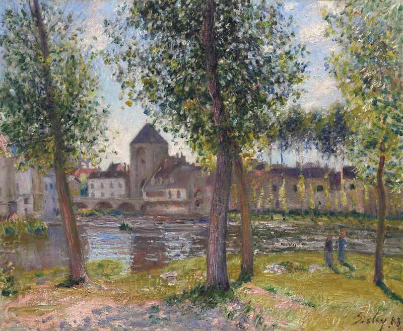 Sisley Alfred Les Peupliers A Moret Sur Loing Apres Midi D Ao T 1888 canvas print