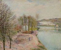 Sisley Alfred Moret Sur Loing 1890 canvas print