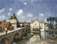 Sisley Alfred Moret Sur Loing 1893 canvas print