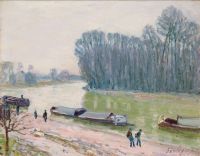 Sisley Alfred Peniches Sur Le Loing 1896 Leinwanddruck