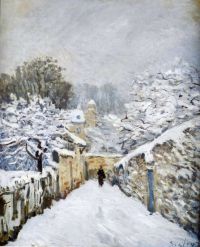 Sisley Alfred Snow At Louveciennes 1