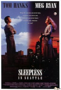 Poster del film Sleepless In Seattle 1993 stampa su tela