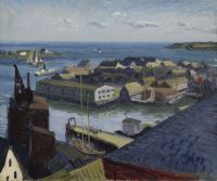 Sloan John Fishing Port Gloucester 1916 canvas print
