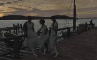 Slott Moller Agnes A Summer Evening With Young Women On A Pier canvas print